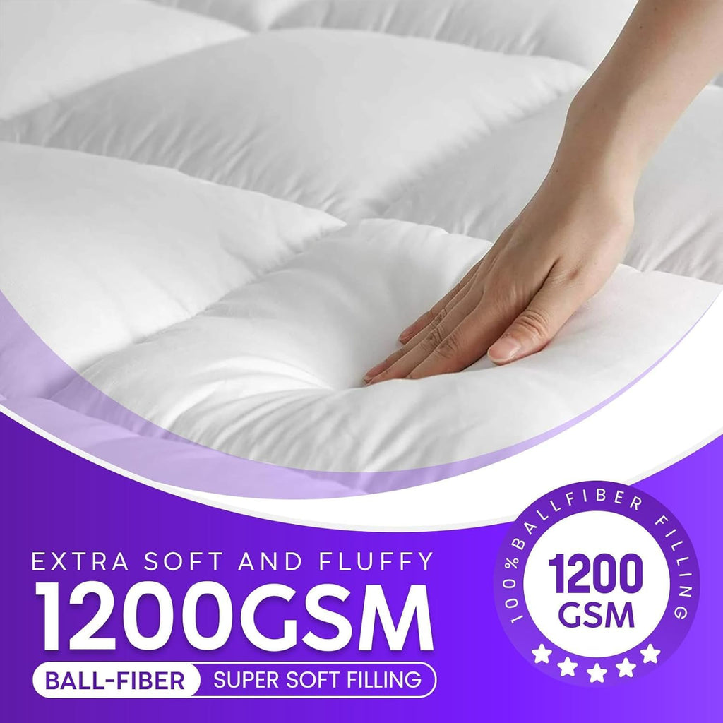 Single Mattress Topper - 10cm Thick 1200 GSM