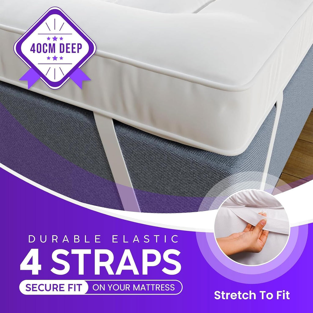 Single Mattress Topper - 10cm Thick 1200 GSM