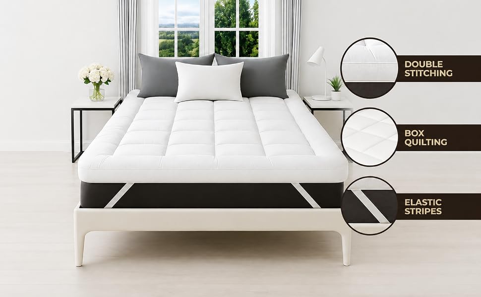 King Mattress Topper - 10cm Thick 1200 GSM